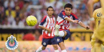 Club Chivas de Guadalajara Authentic Reebok Size Medium 2007-2008 #7 G.PINEDA T