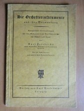 Instrumentos orquestales de Friedrich y su uso 1927 violín arpa laúd cuerno