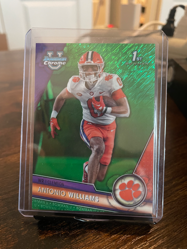 2023 Bowman Chrom University Antonio Williams grün schimmernder Refraktor RC/99