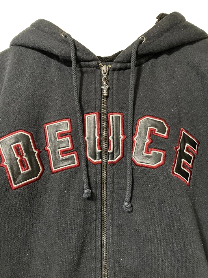 Men's Discontinued Dussault Deuce Custom Ink Full Zip Hoodie Large — 第 3/4 张图片