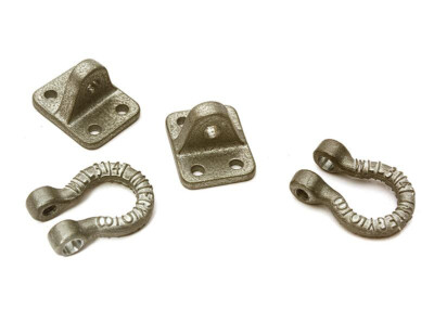 Precision-Crafted Realistic Alloy Bow Shackles & Brackets w/ No Hardware