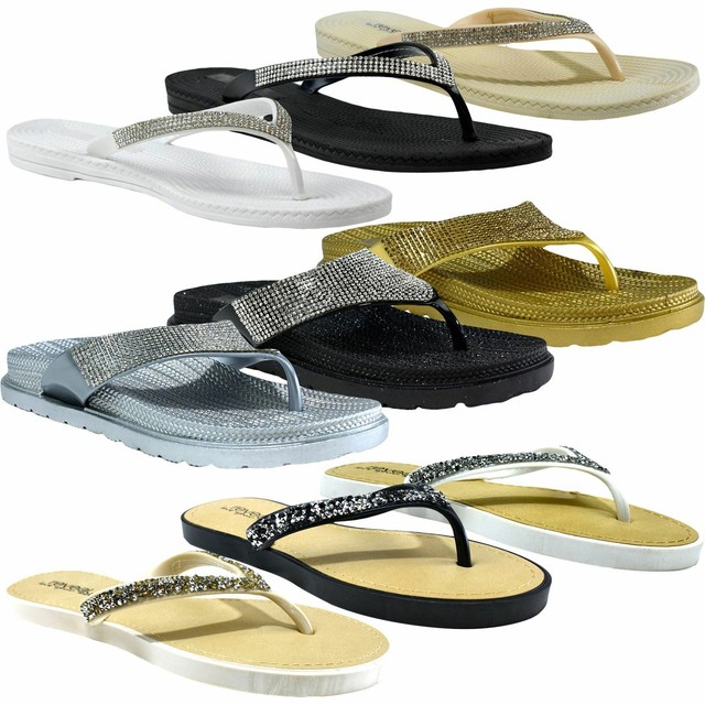dune sparkly flip flops