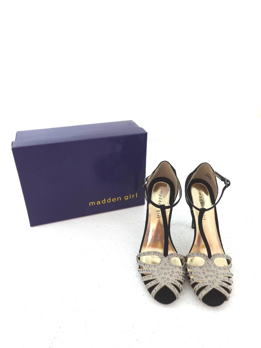 Talons Hauts Madden Girl En Cuir Verni Noir - Taille 6 US, Neufs (sans Boîte)