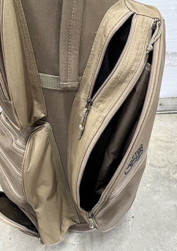 MG - MASTER GRIP - Tan Golf Cart Bag - 14 Way Divider - w/ RAIN COVER * EX - Picture 11 of 16