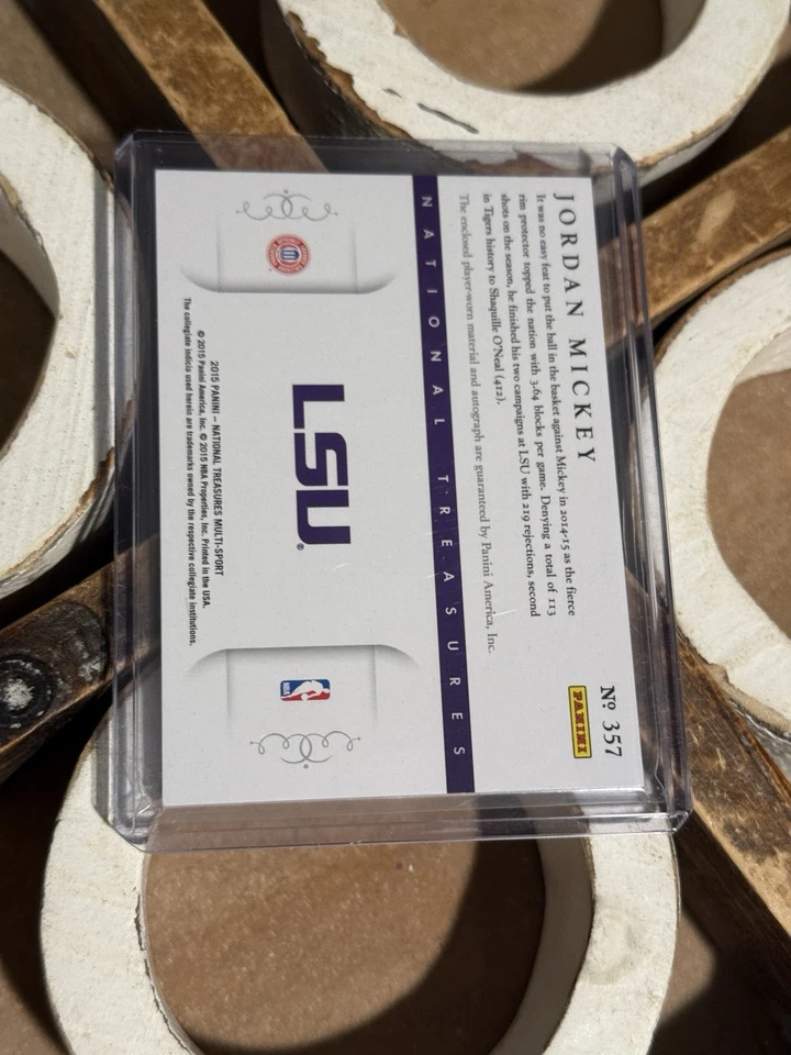 Микки, Джордан - 2015 National Treasures Multi Sport - автограф/образец - 1/5 - Изображение 2 из 2