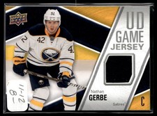 2011-12 Upper Deck Game Jerseys Nathan Gerbe Buffalo Sabres #GJ-NG