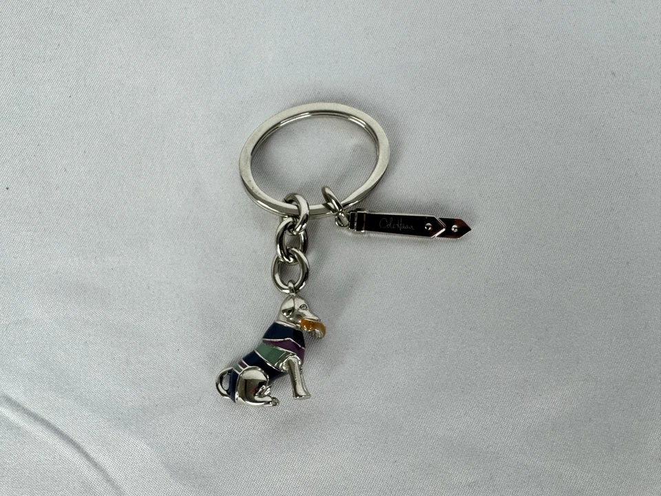 Cole Haan Perro Mascota Llavero Dije Cartera Bolso Clip Llaves Coleccionables Foto 2 de 4