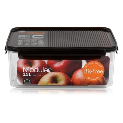 Lock&Lock Modular LBF407 Frischhaltedose 3,5L - Unterteil aus Tritan (1er Pack)