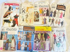 Halloween costume sewing patterns x17 cut uncut