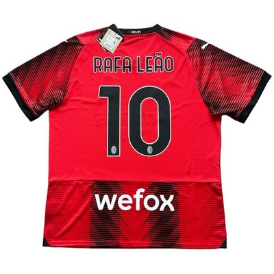 2023/24 AC Milan Home Jersey #10 Rafael Leao XL Puma ROSSONERI