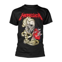 Metallica - Heart Explosive Black T-Shirt, Front & Back Print Small
