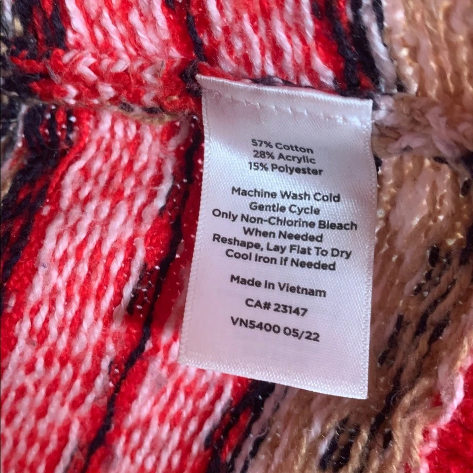 Suéter Talbots Mujer Colorido Fair Isle Cuello Redondo Talla 3X Rojo Crema Navidad Foto 4 de 4