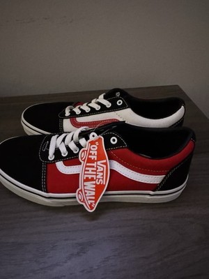 VANS Ward Size 6 Kids Red/White