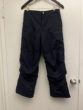 Lands End Kids Navy Blue Grow A Long Snow Ski Pants Size 12 S Adjustable