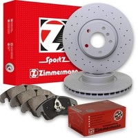 Zimmermann Sport Bremsscheiben Ø348Mm + BeläGe Vorne Passend FüR BMW X5 BMW X6