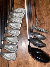 Mens Stiff Rt-Hand Complete Golf Club Set - Mizuno MP630, Callaway X12, Odyssey