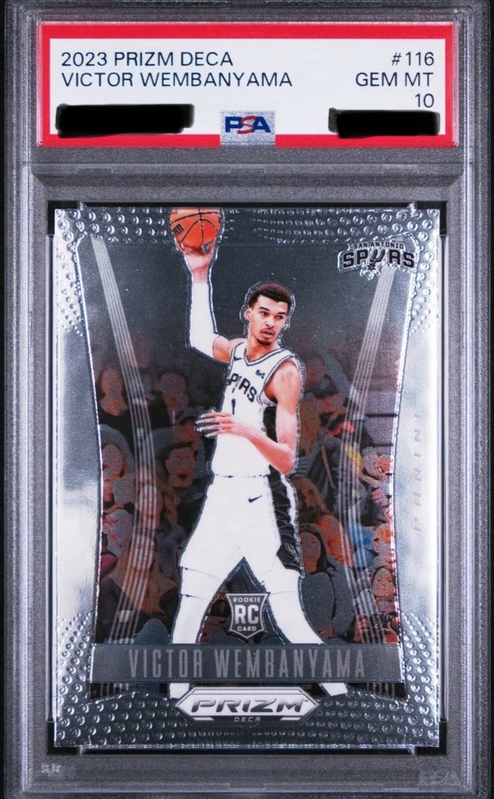 2023 Panini Prizm Deca #116 Victor Wembanyama PSA 10 Card GEM MINT