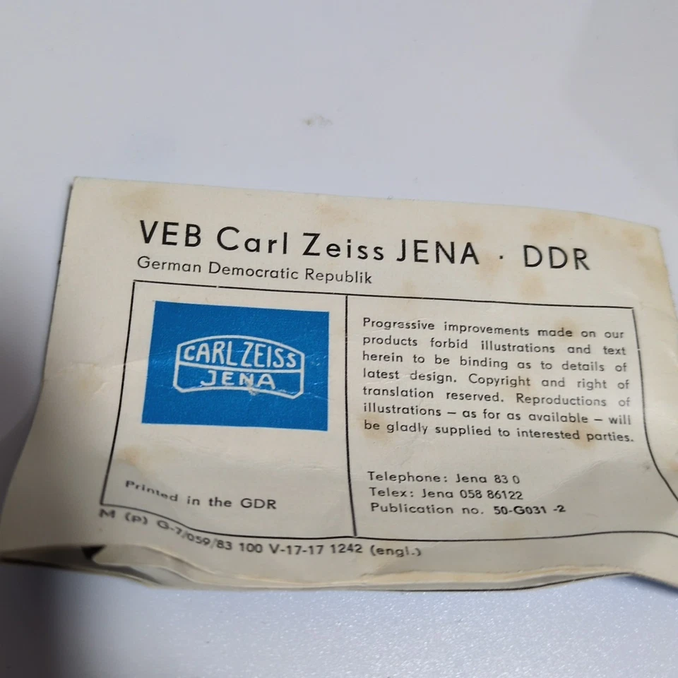 Vintage Carl Zeiss Binoculars case 20cm black - Image 4 of 4