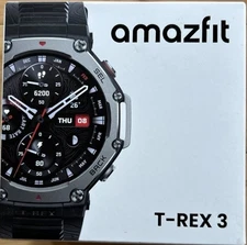 Amazfit T-Rex 3 - 48.5mm Fitness Smart Watch w/ Voice Control (Onyx) BRAND NEW!
