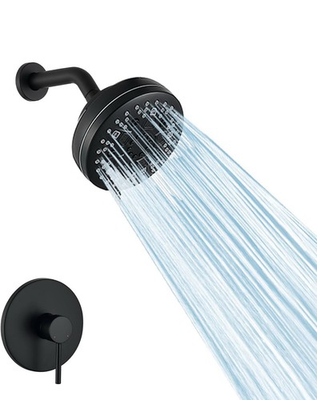 #ad Matte Black Shower System with High Pressure 6 Spray 360 Degree Rotational $47.99