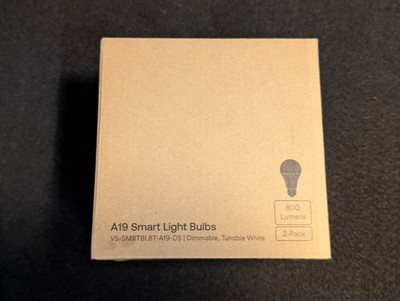 Vivint A19 Smart Light Bulbs VS-SMRTBLBT-A19-DS - New Open Box