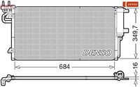 Denso DCN10045 Kondensator FüR Klimaanlage Kondensator Klimaanlage FüR Ford