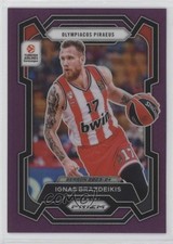 2023 Panini Prizm Turkish Airlines EuroLeague Purple 72/99 Ignas Brazdeikis 1pe9