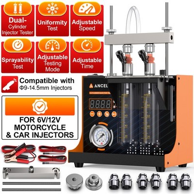 ANCEL MPI Fuel Injector Tester Visual Spray Pattern Flow Rate Diagnostic Tool
