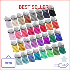 SIQUK 160 Pieces Keychain Tassels Leather Tassel Bulk for DIY Keychain and Craft