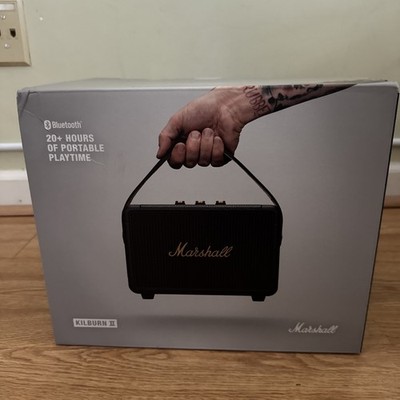 Marshall Kilburn II Portable Bluetooth Speaker Black 20HRS Playtime Water Resist