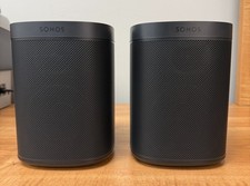 2 x Sonos One SL Wireless Speaker Black