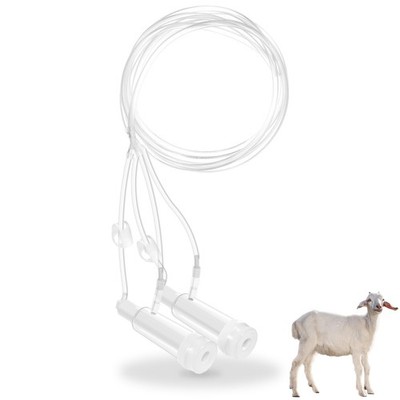 Milking Machine Accessory Goat Teat Cup Double Cup with Tube for Goat Sheep C...