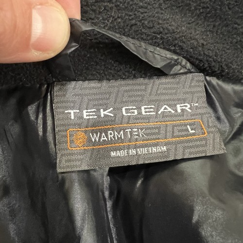 Tek Gear Warm Tek Hooded Quilted Puffer Jacket Coat Black Women’s Size Large - Picture 12 of 22
