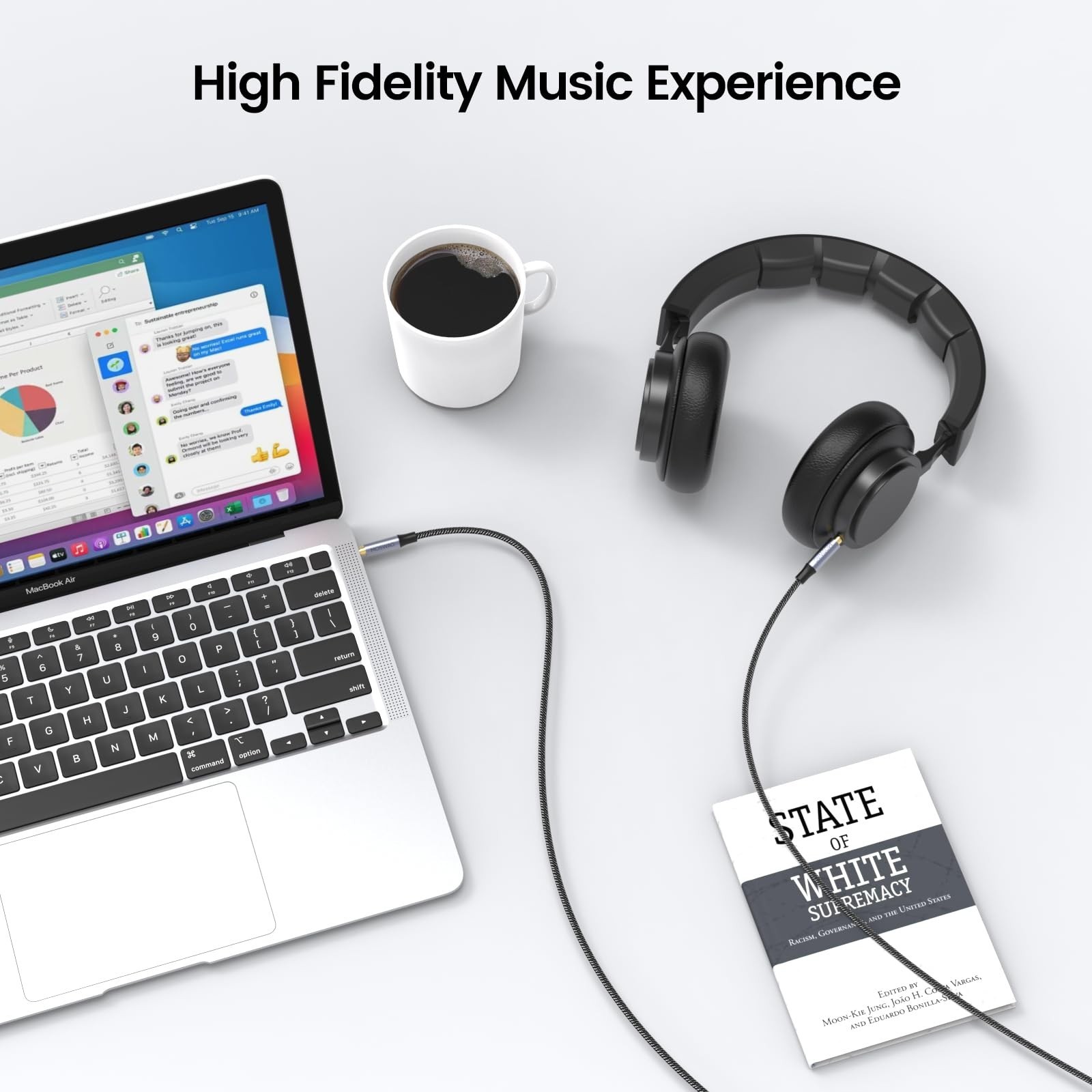 MOSWAG 3.28FT/1Meter 3.5mm Aux Cord to 3.5mm Audio Aux Jack Cable Male to Mal...