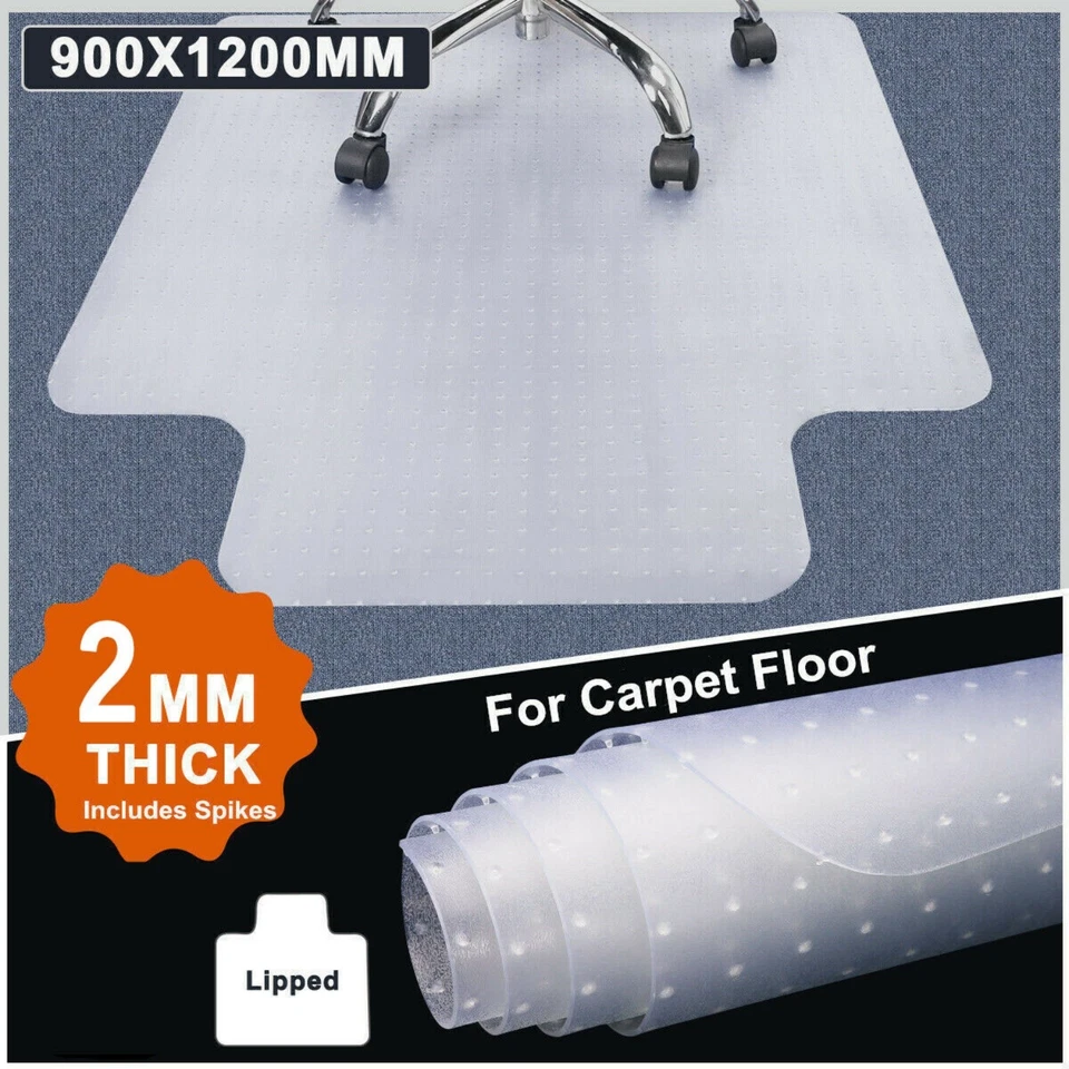 Alfombra para Silla de Oficina para Alfombra, 36"x48" DE ALTA RESISTENCIA Silla de Escritorio Hogar Protección de Suelo Foto 3 de 4