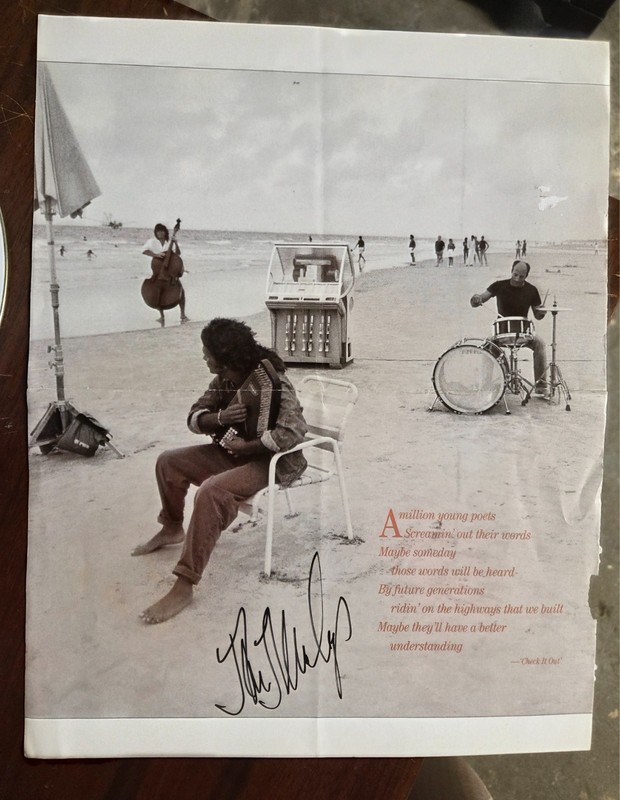John Mellencamp Autographed Tour Book Photo on Both Sides