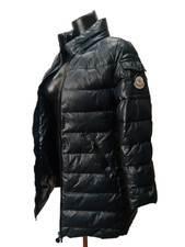 Moncler Kids Girls Moka Jacket Dark blue. Size 8 Years
