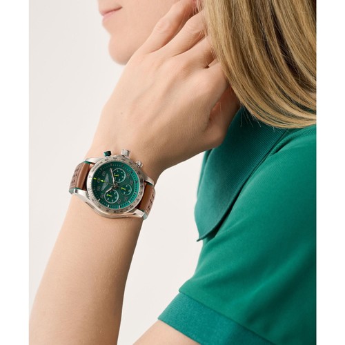 ASTON MARTIN Montre Chrono Montre Aml Thrill MTRS1F501 Silicone / Cuir - Photo 6 sur 8