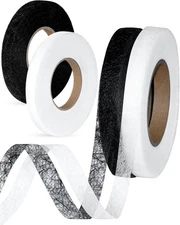 4 Rolls Iron on Hem Tape, Light Weight and Medium Weight Adhesive Web, No Sewing