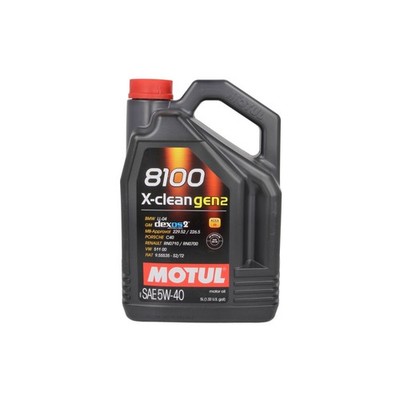 Motoröl MOTUL 109762 8100 X-Clean GEN2 5W40 5L