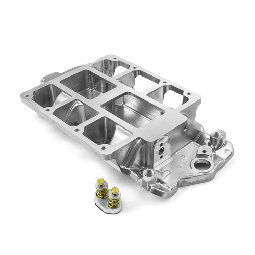 Chevy SBC 350 6-71 8-71 Supercharger Aluminum Intake Manifold Machined Polished - Afbeelding 2 van 5