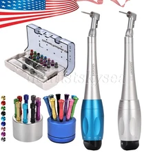 Dental Torque Wrench Universal Implant Kit Contra Angle&16 Drivers/Implant Kit