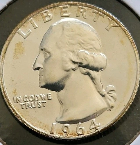 1964-25c Washington Proof Quarter GEM BU 90% Silver US Coin