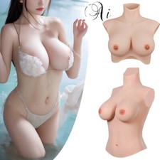B-H Cup Realistic Breast Forms Silicone Fake Boobs For Crossdresser Drag Queen
