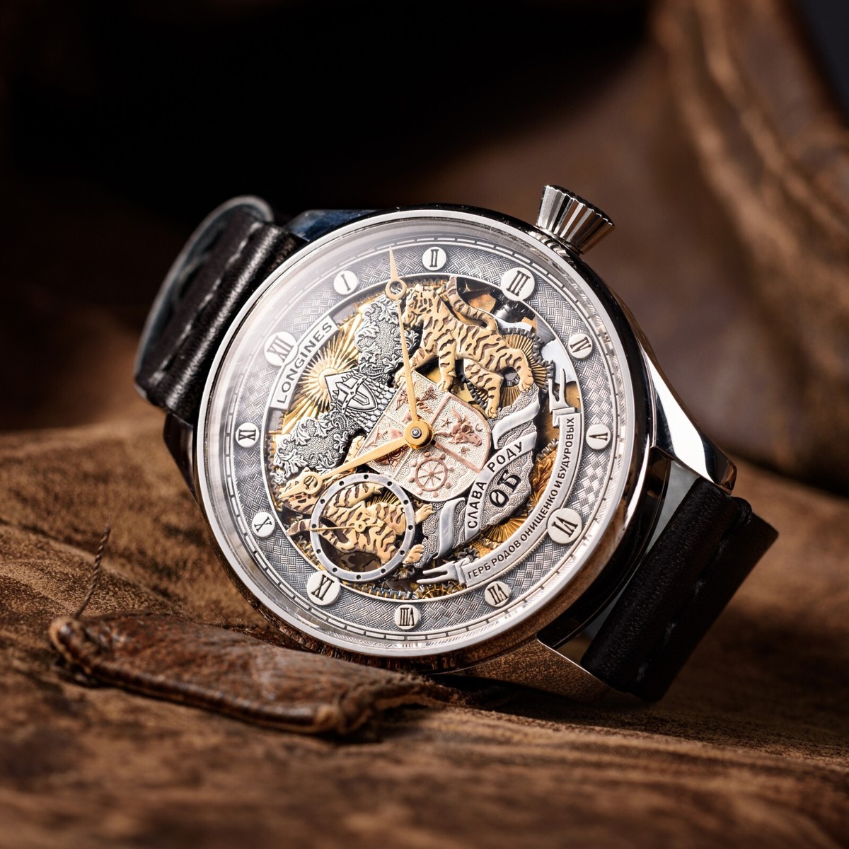 Vintage Longines Skeleton Swiss Mens Watch Skeleton dial