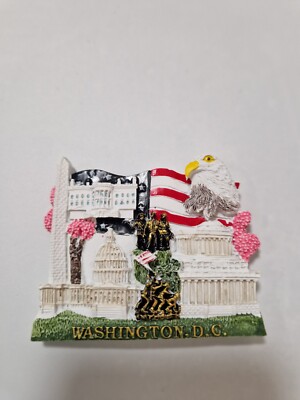 Souvenir 3D Kühlschrank Magnet Washington USA  Refrigerator Magnet United States