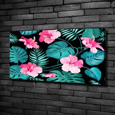 Stampa su tela Tulup Wall Art 100x50 - Fiori tropicali