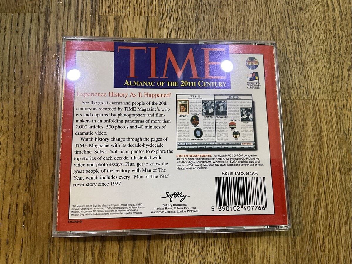 Time Almanac Of The 20th Century - PC CD-ROM | eBay UK