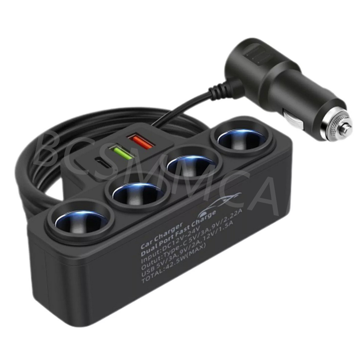 Multi Socket Twin Cigarette Lighter Adapter Car 12v Multi Socket