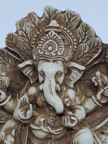 Schöne Lord Ganesha Indianer Elefant Gott Harz Statue Skulptur ~ aus Nepal - Bild 8 von 11